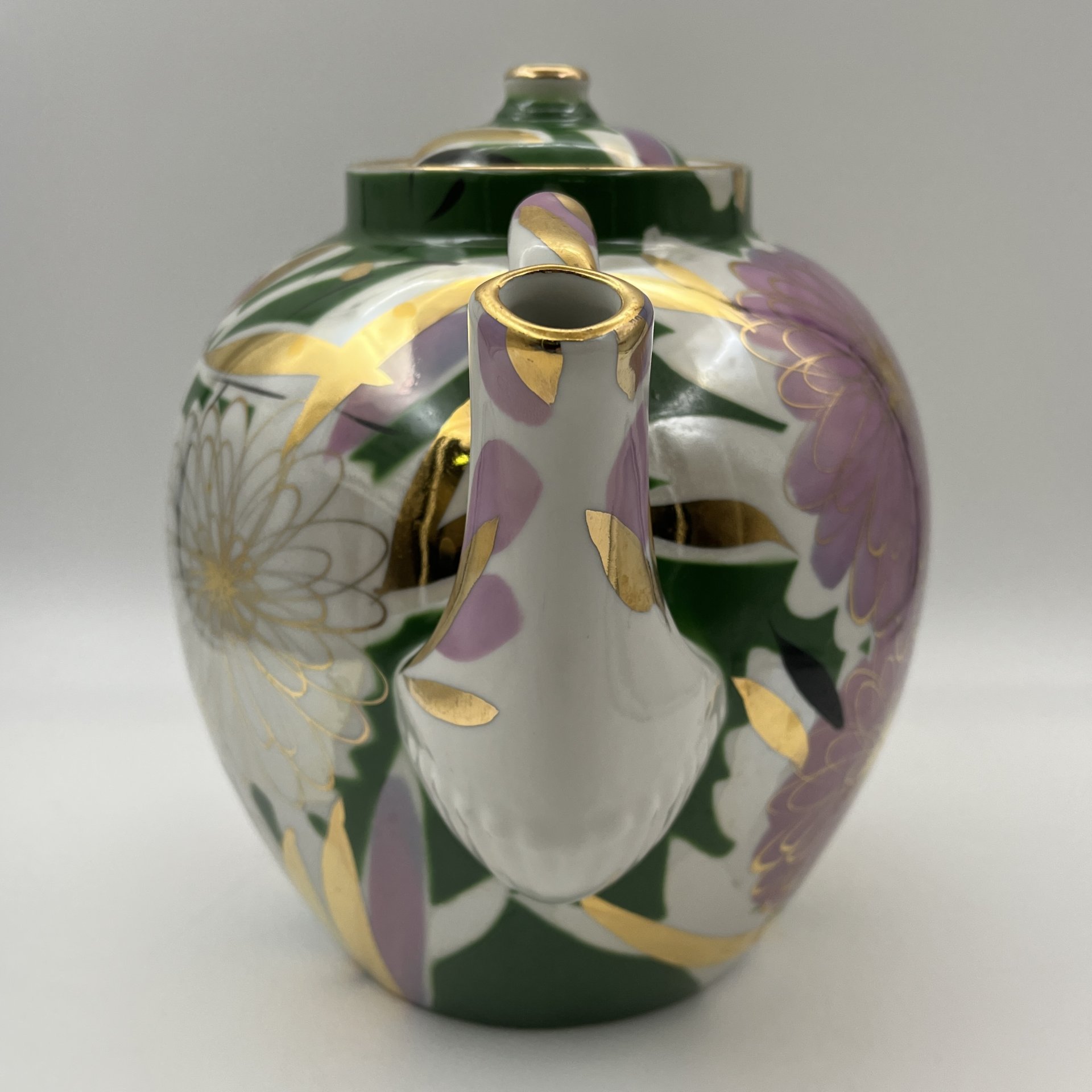 Чайник доливной (трактирный) "Хризантемы" ("Астры"), автор В.К. Яснецов