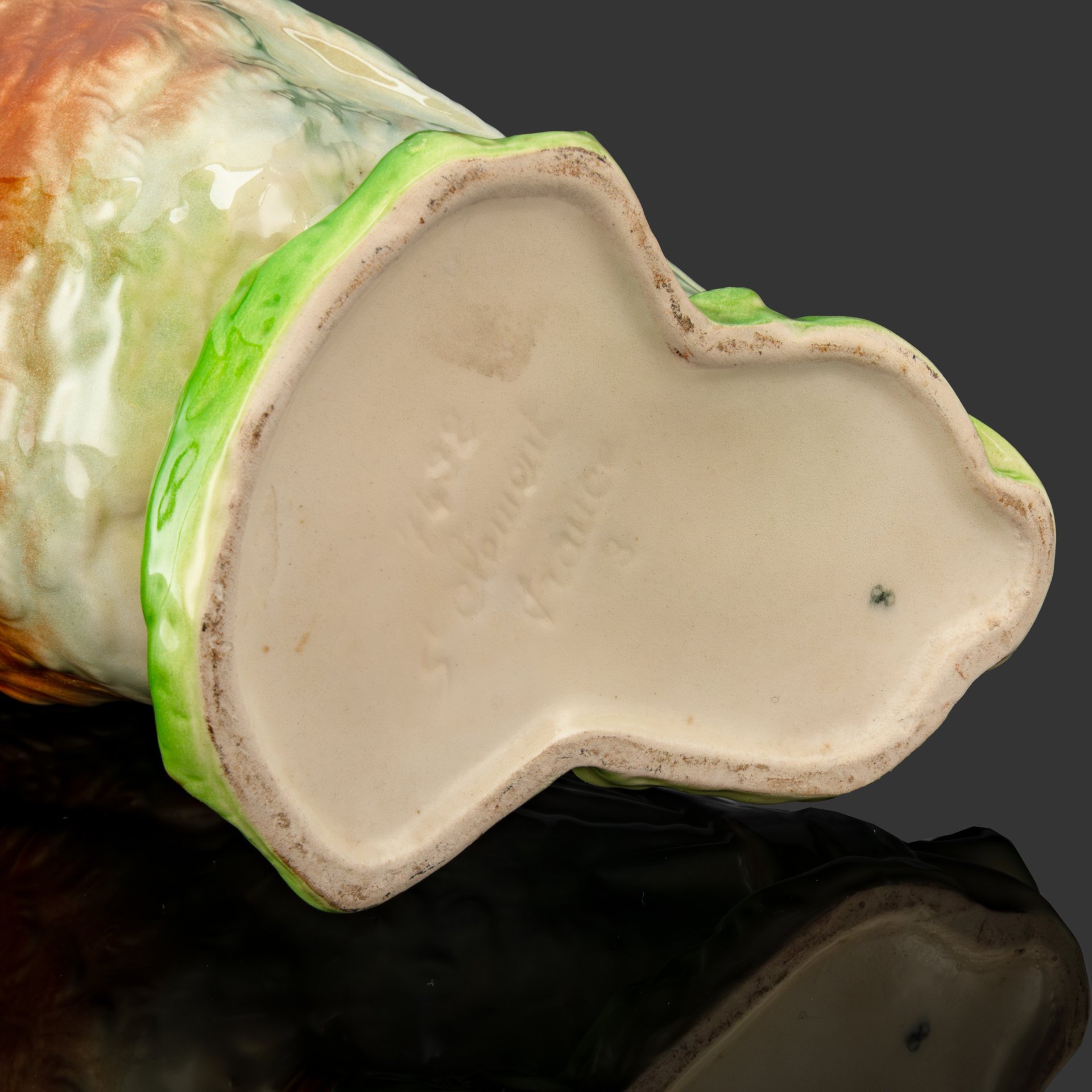 Кувшин для напитков в виде утки Saint Climent, фаянс, роспись, глазурь, Франция, 1920-1930 гг.