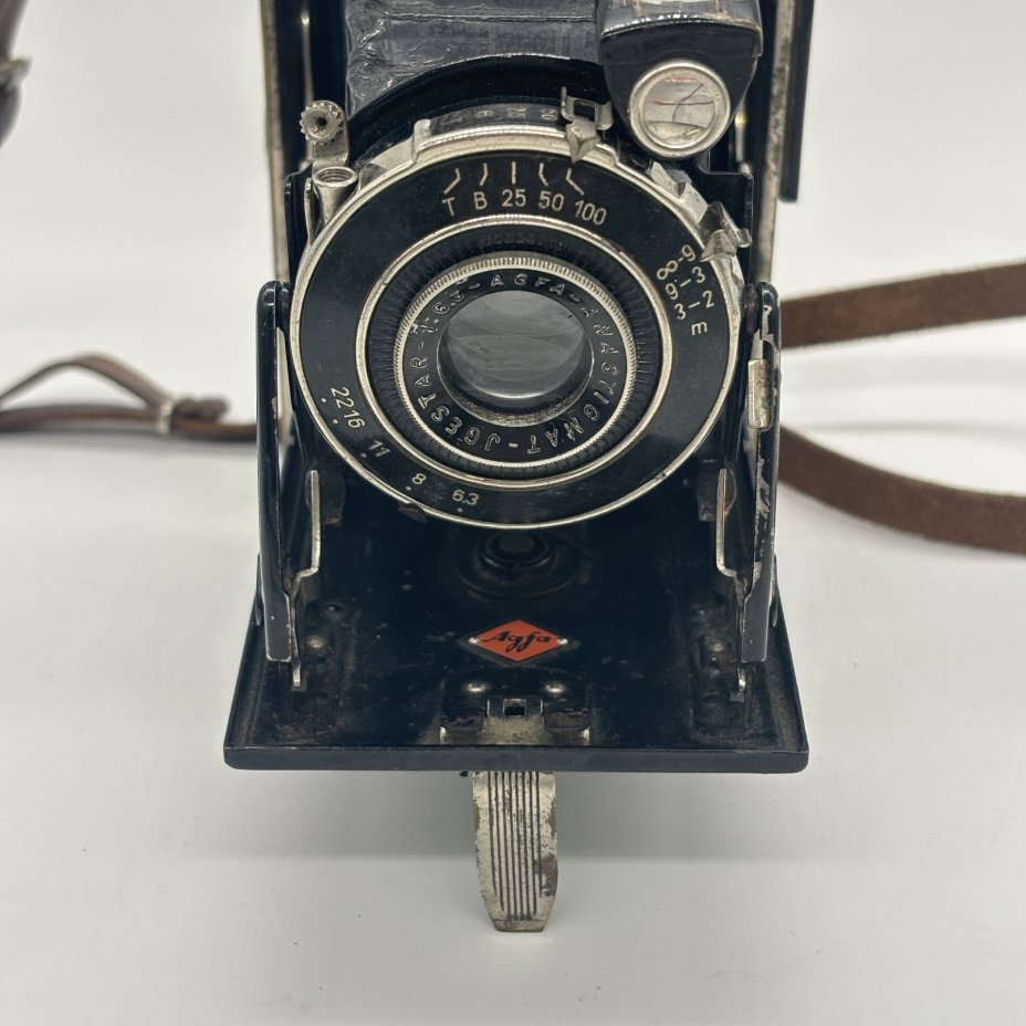 Фотоаппарат "Agfa Billy Record" с объективом "Agfa-anastigmat-jgestar-1:6.3", Agfa Kamerawerke AG, металл, кожа, Германия, 1933-1940 гг.