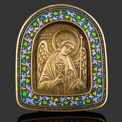 Икона "Ангел-Хранитель" на подставке