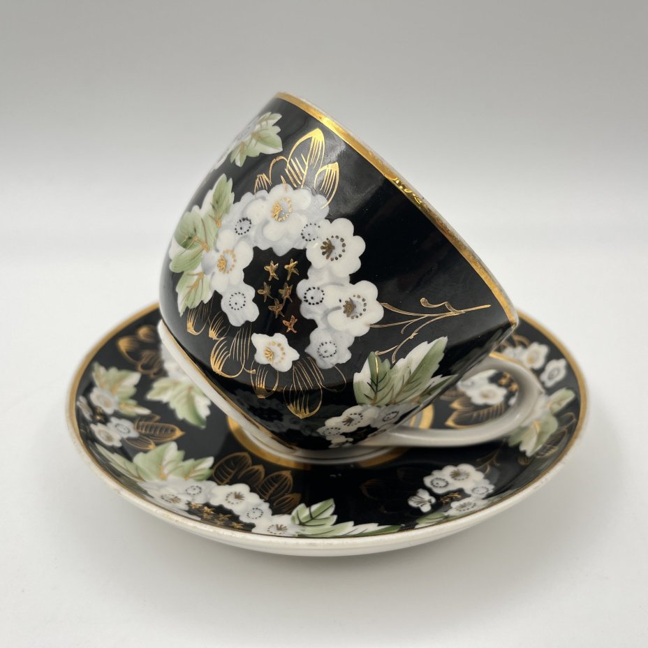 Пара чайная "Цветущая калина", форма "Стандарт"