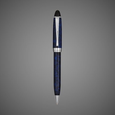 Шариковая ручка Aurora Ipsilon Lacca Blue Night CT, в подарочной коробке, Лаки и смолы: лак, хром