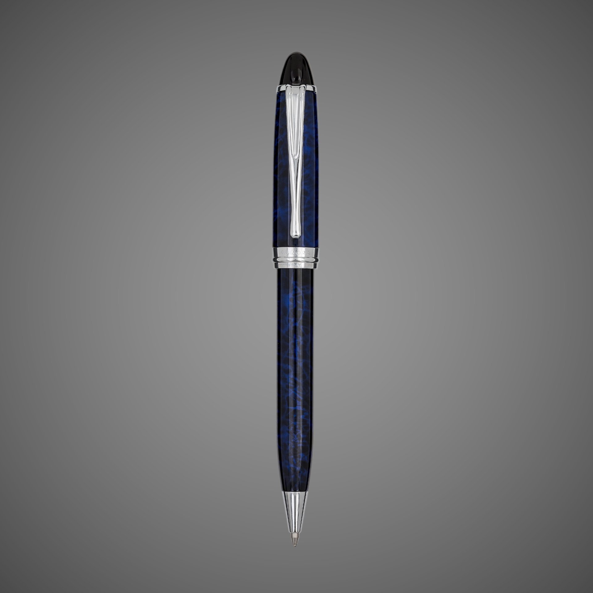 Шариковая ручка Aurora Ipsilon Lacca Blue Night CT, в подарочной коробке, Лаки и смолы: лак, хром