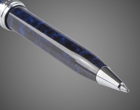 Шариковая ручка Aurora Ipsilon Lacca Blue Night CT, в подарочной коробке, Лаки и смолы: лак, хром