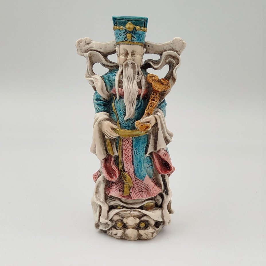 Статуэтка, "Лу-син"(бог богатства, власти и служебного положения), композитный материал, роспись, Китай, 2000-2010 гг.