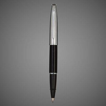 Ручка-роллер Aurora Style Metal Chrome/Black CT, в подарочной коробке, Лаки и смолы: смола, хром