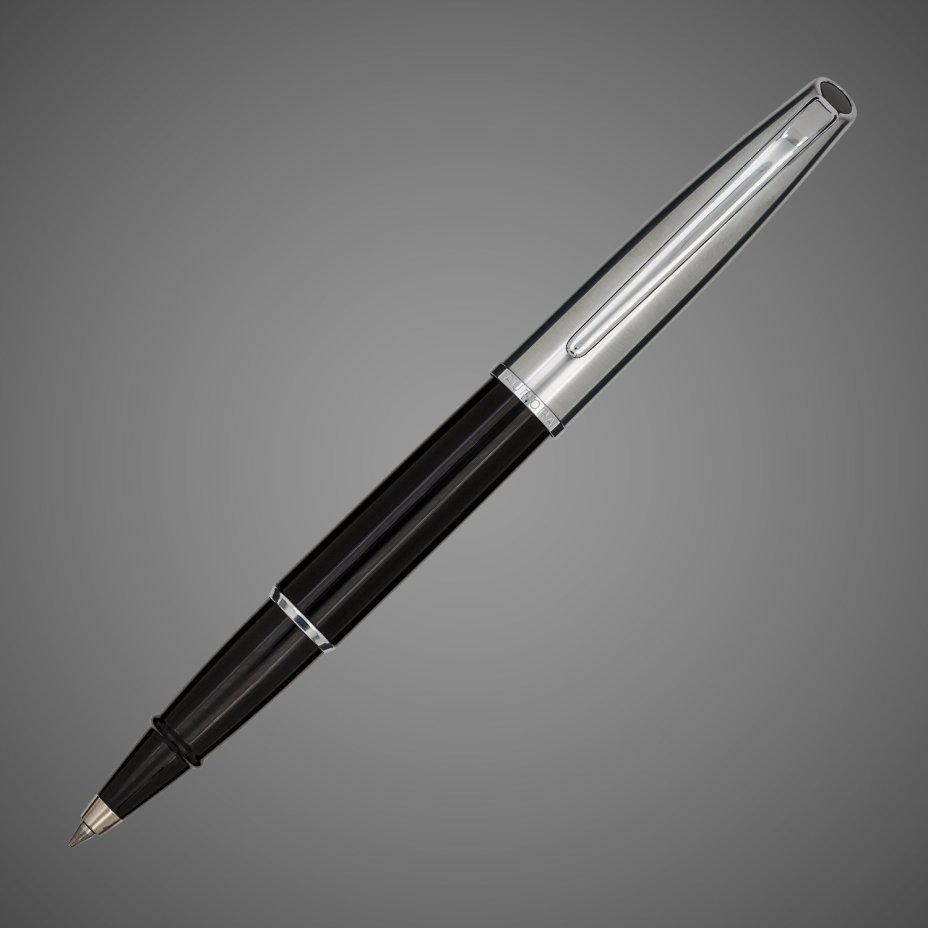 Ручка-роллер Aurora Style Metal Chrome/Black CT, в подарочной коробке, Лаки и смолы: смола, хром
