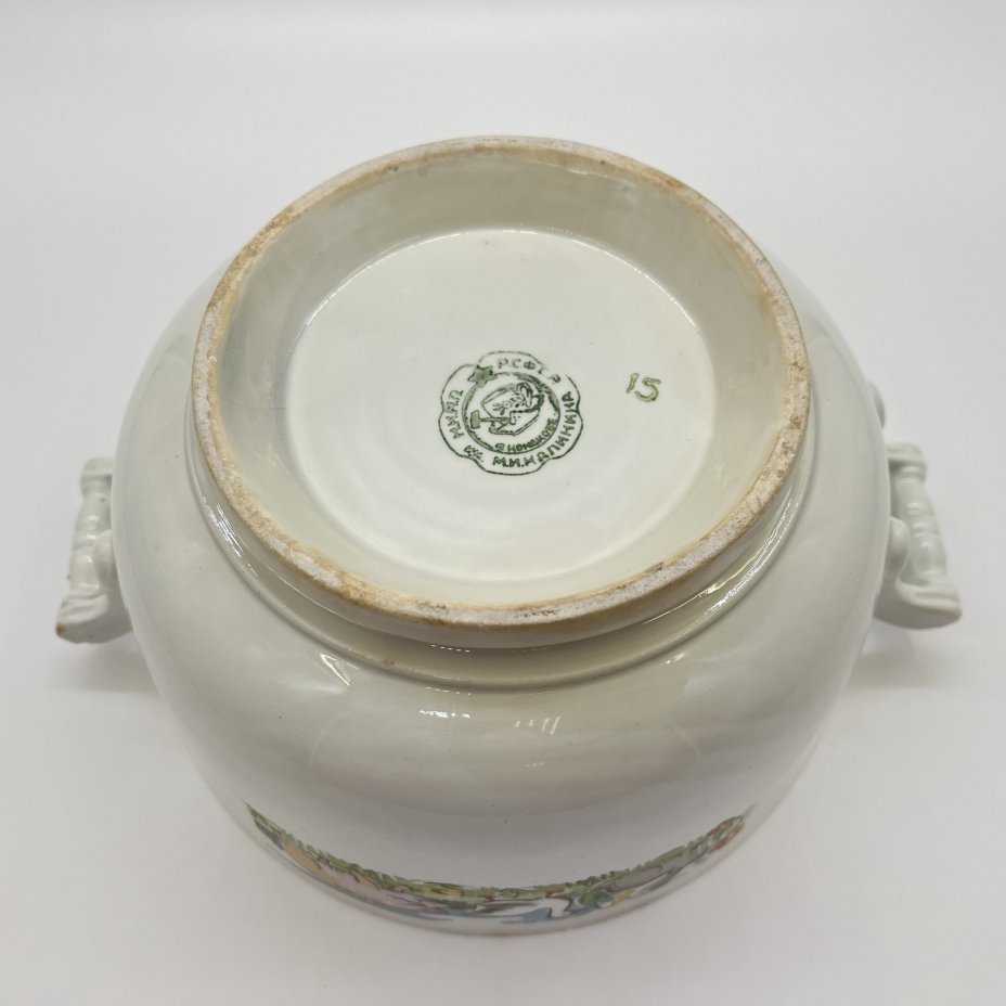 Супница детская (без крышки), Конаковский фаянсовый завод им. М.И. Калинина (ЗиК Конаково)