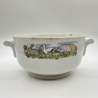 Супница детская (без крышки), Конаковский фаянсовый завод им. М.И. Калинина (ЗиК Конаково)