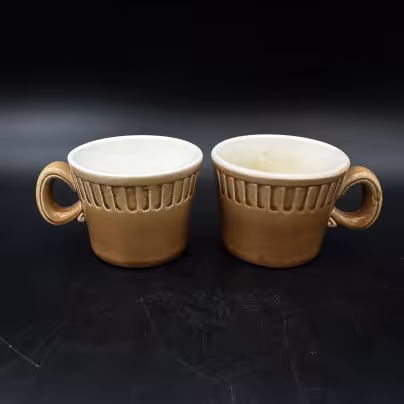 Набор из 2-х кофейных чашек, Конаковский фаянсовый завод им. М.И. Калинина (ЗиК Конаково)