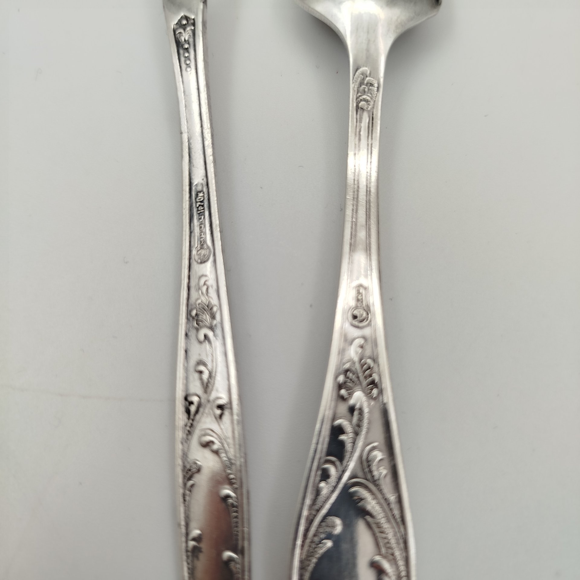 Набор сервировочный (совочек для сахра и вилка для лимона) "Пламя"