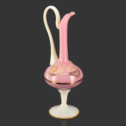 Кувшин на ножке Empoli Glass Opaline