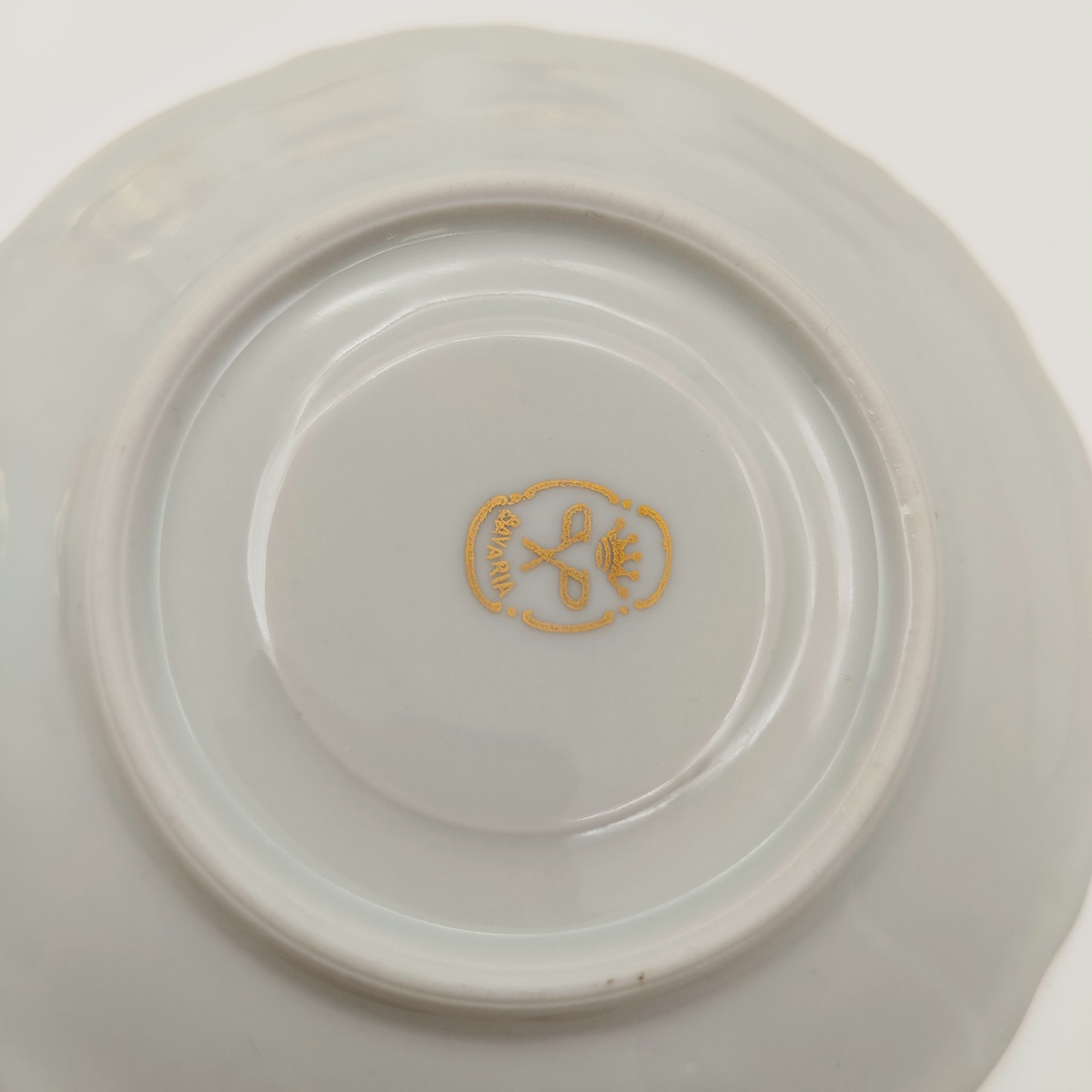 Сервиз кофейный на 4 персоны (11 предметов), покрытый золочением, фарфор, золочение, Бавария, 1950-1970 гг.