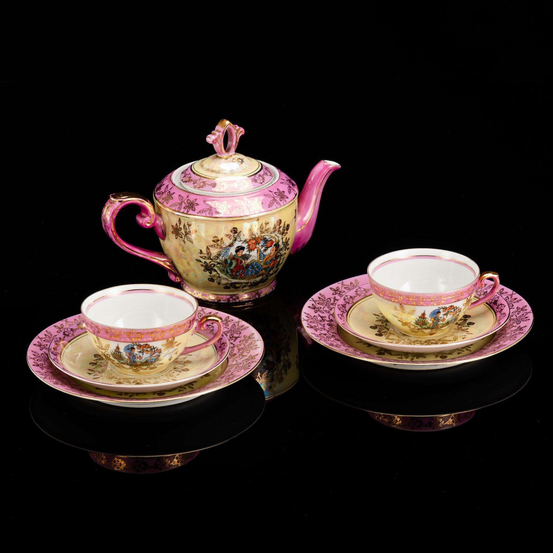 Сервиз чайный тет-а-тет "Гейша" (7 предметов)