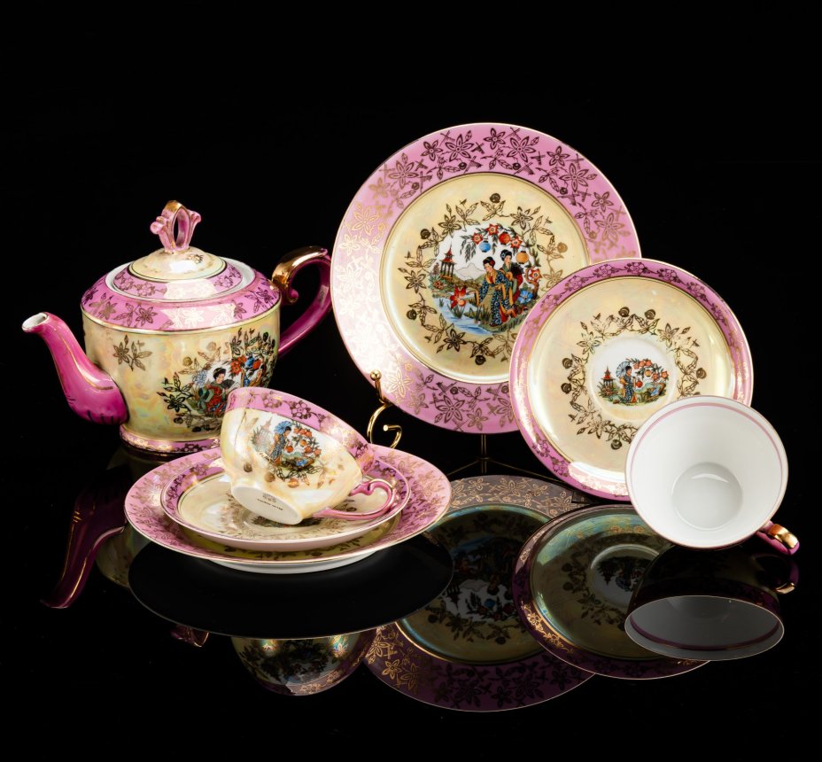 Сервиз чайный тет-а-тет "Гейша" (7 предметов)