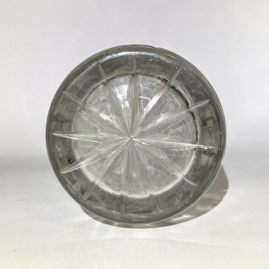 Ваза с резным декором, хрусталь, алмазная грань, СССР, 1970-1990 гг.