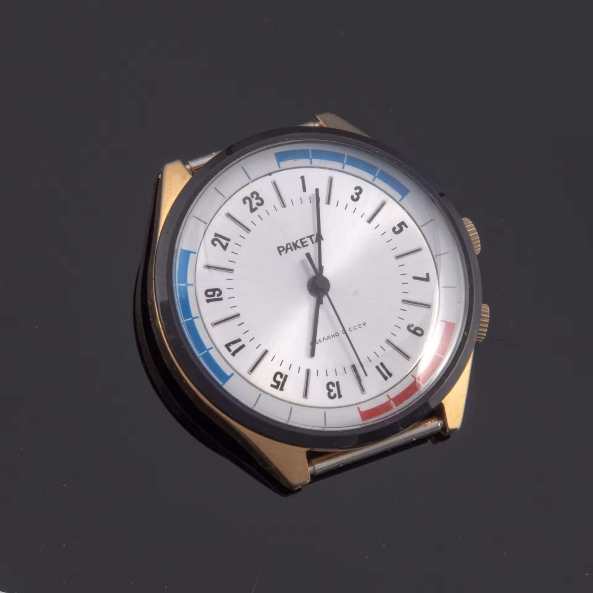 Часы наручные Ракета в оригинальной упаковке, ЛПО «Петродворцовый часовой завод»