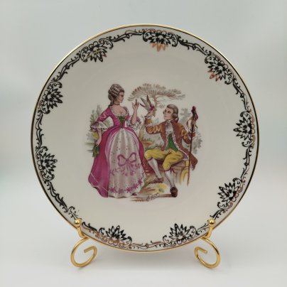 Тарелка декоративная "Галантная сцена", Limoges