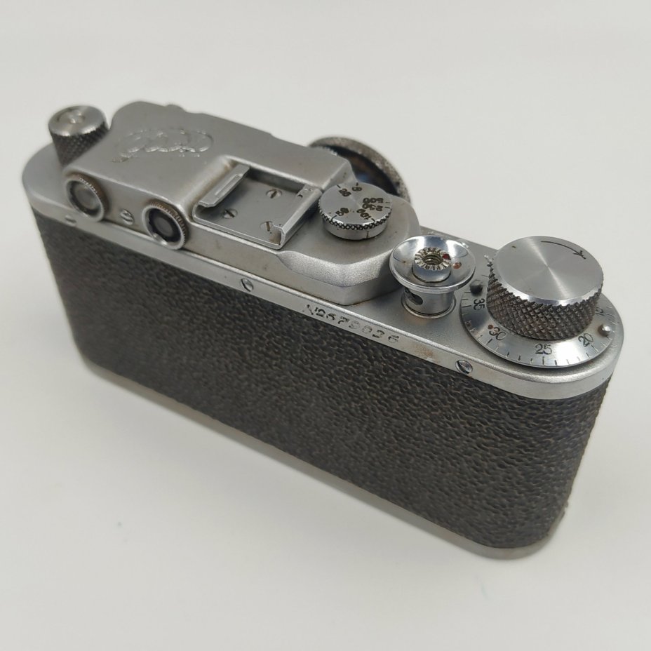 Фотоаппарат "ФЭД" в оригинальном кофре, металл, пластик, стекло, кожа, Харьковский машиностроительный завод им. Дзержинского (ФЭД), СССР, 1945-1955 гг.