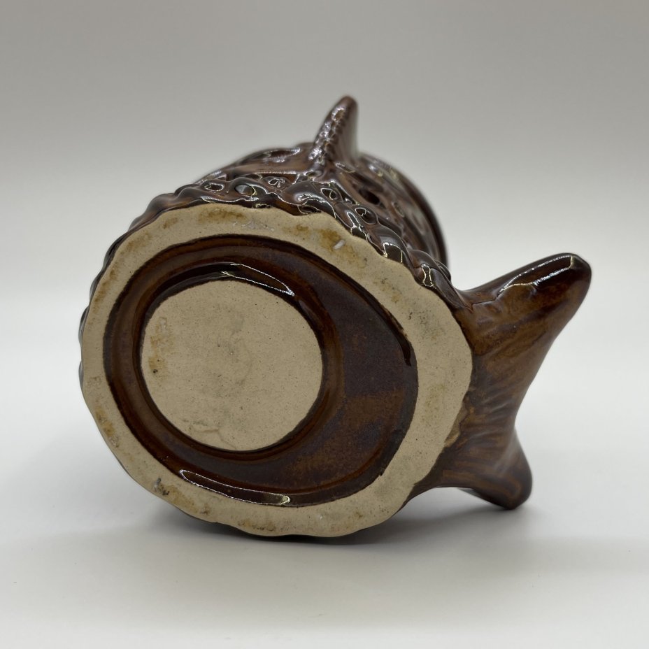 Подсвечник (ароматница) в виде рыбы, керамика, цветные поливы, Россия, 2000-2010 гг.