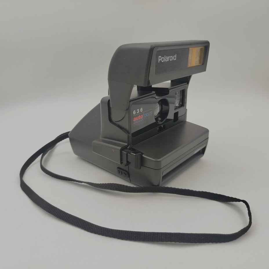 Фотоаппарат "Polaroid 636 AutoFocus", пластик, металл, Polaroid, Великобритания, 1988-2000 гг., Polaroid