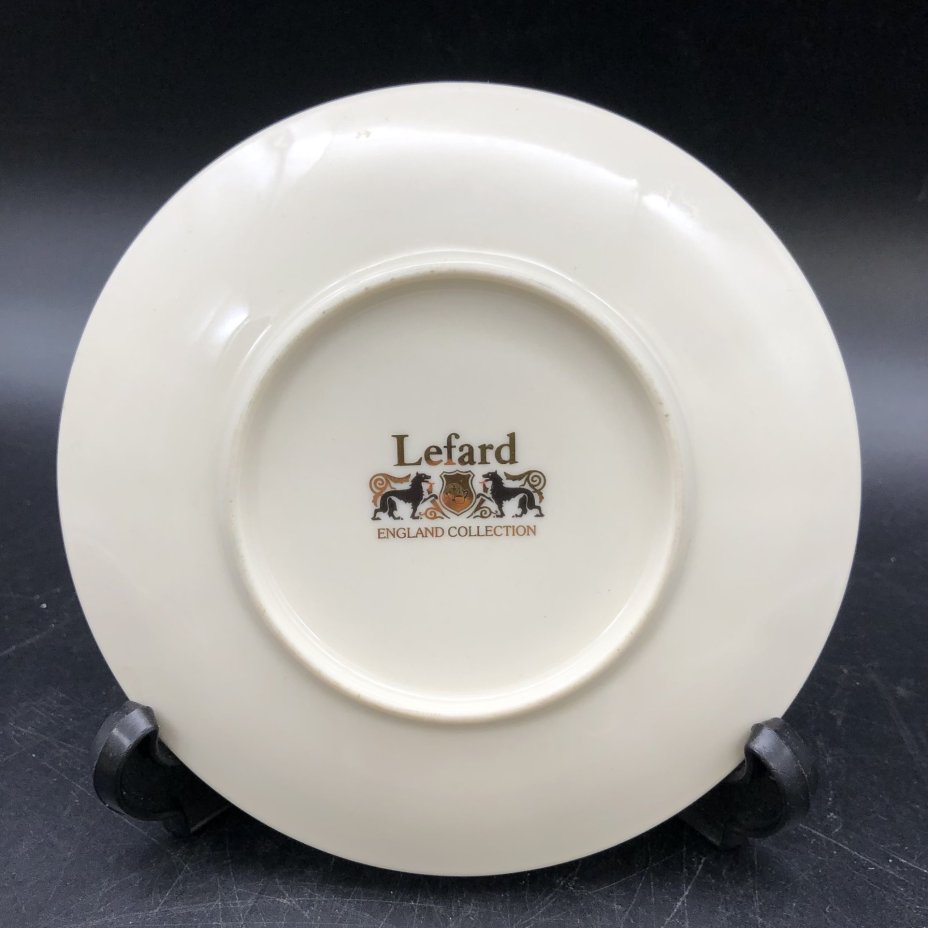 Чайная пара с цветочным декором, фарфор, деколь, золочение, Lefard (Лефард), Китай, 2010-2020 гг., Lefard (Лефард)