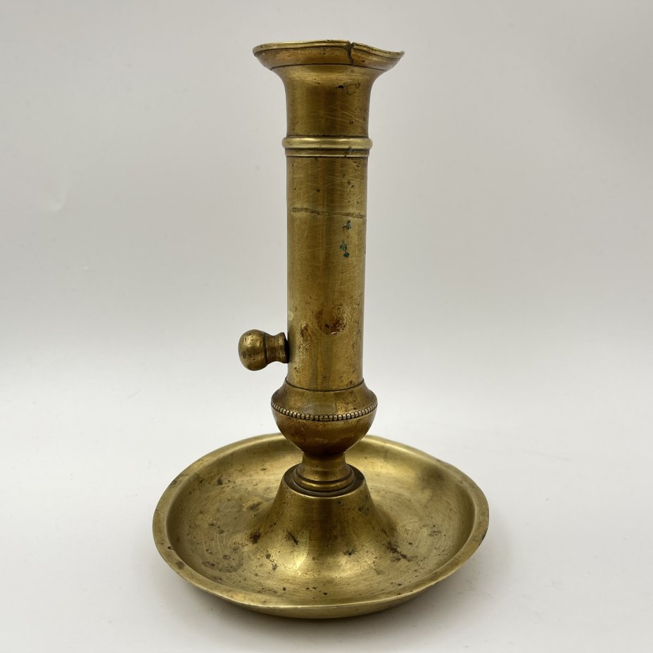 Подсвечник с подъемным механизмом, латунь, литье, Европа, 1950-1980 гг.