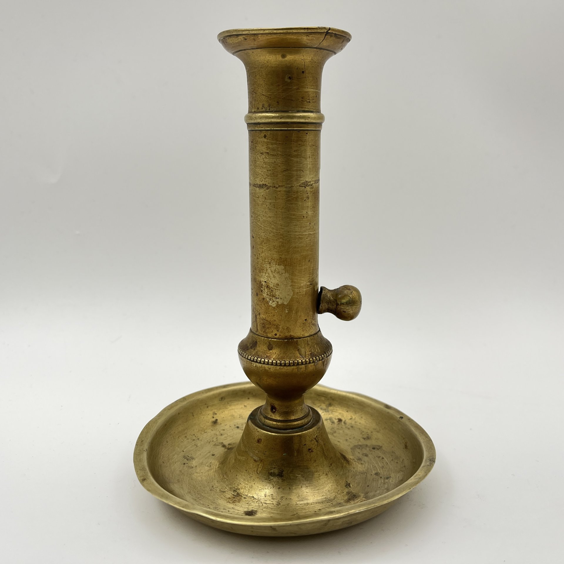 Подсвечник с подъемным механизмом, латунь, литье, Европа, 1950-1980 гг.