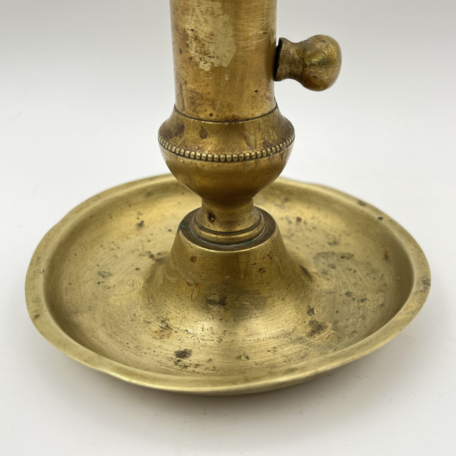 Подсвечник с подъемным механизмом, латунь, литье, Европа, 1950-1980 гг.