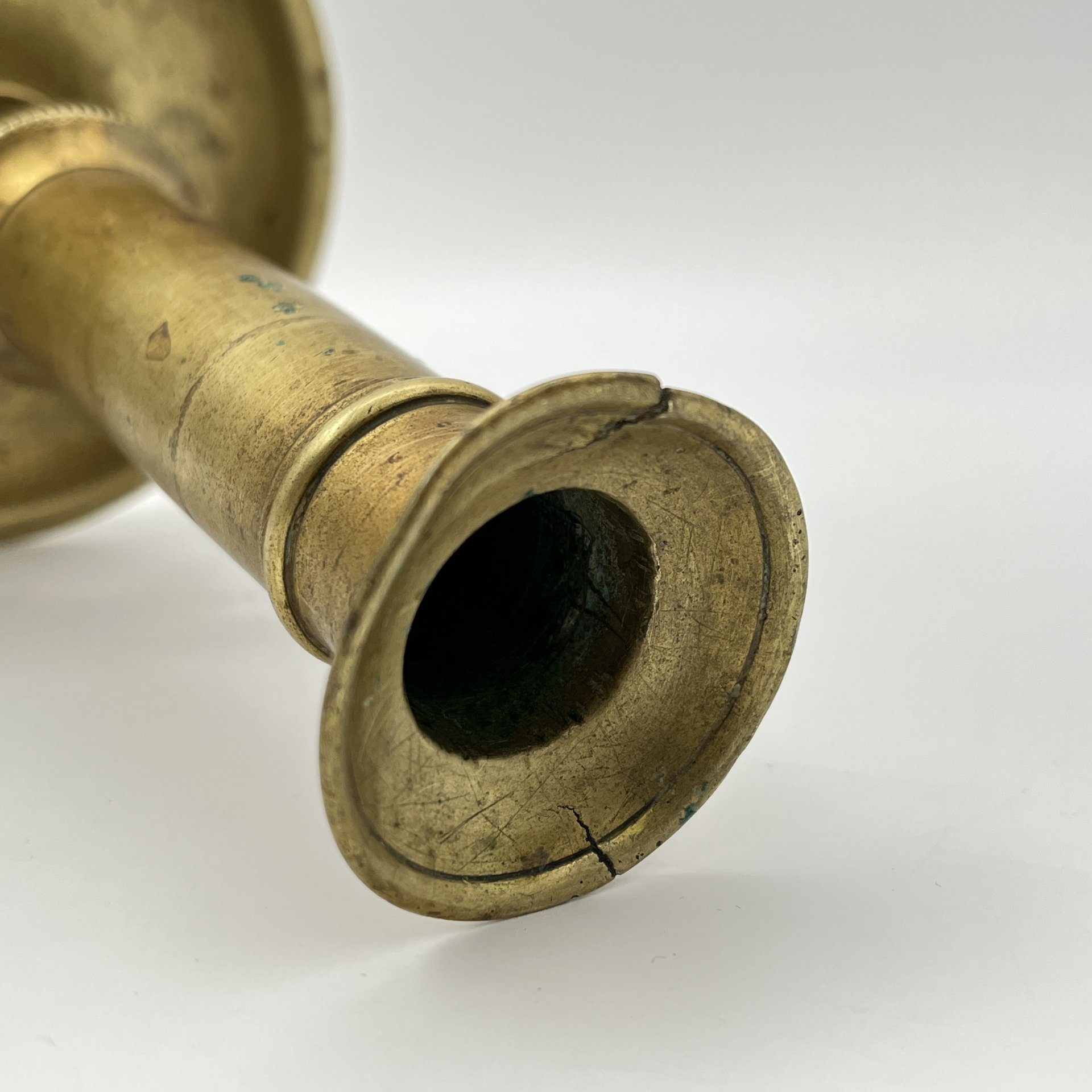 Подсвечник с подъемным механизмом, латунь, литье, Европа, 1950-1980 гг.