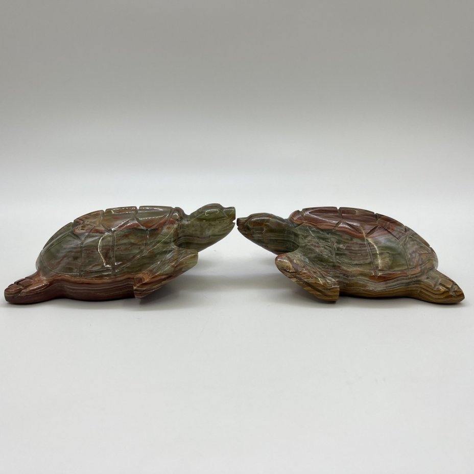 Набор из 2-х статуэток "Черепахи", оникс, резьба