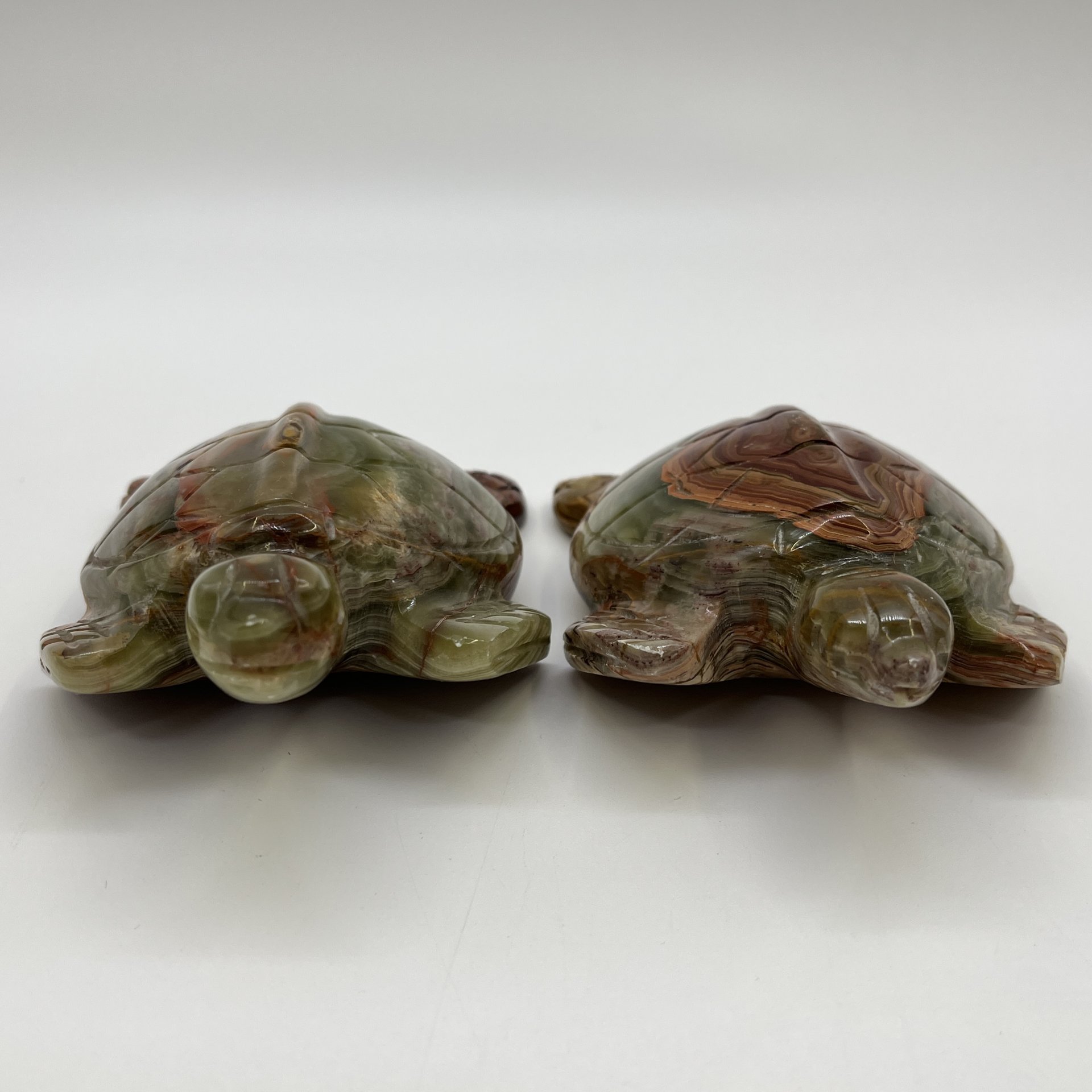 Набор из 2-х статуэток "Черепахи", оникс, резьба, Азия, 1990-2010 гг.