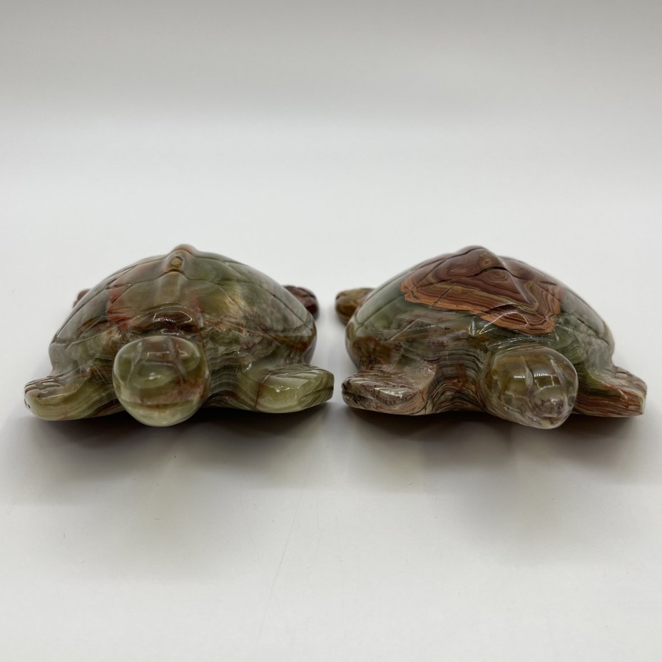 Набор из 2-х статуэток "Черепахи", оникс, резьба