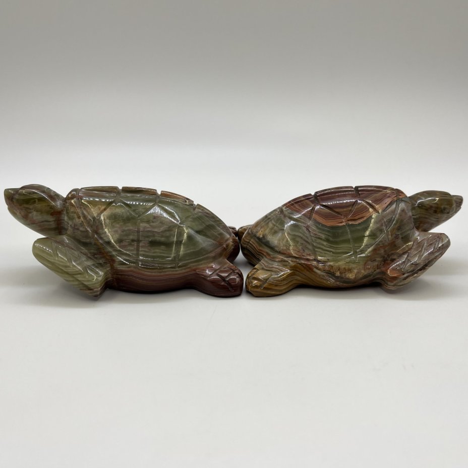 Набор из 2-х статуэток "Черепахи", оникс, резьба