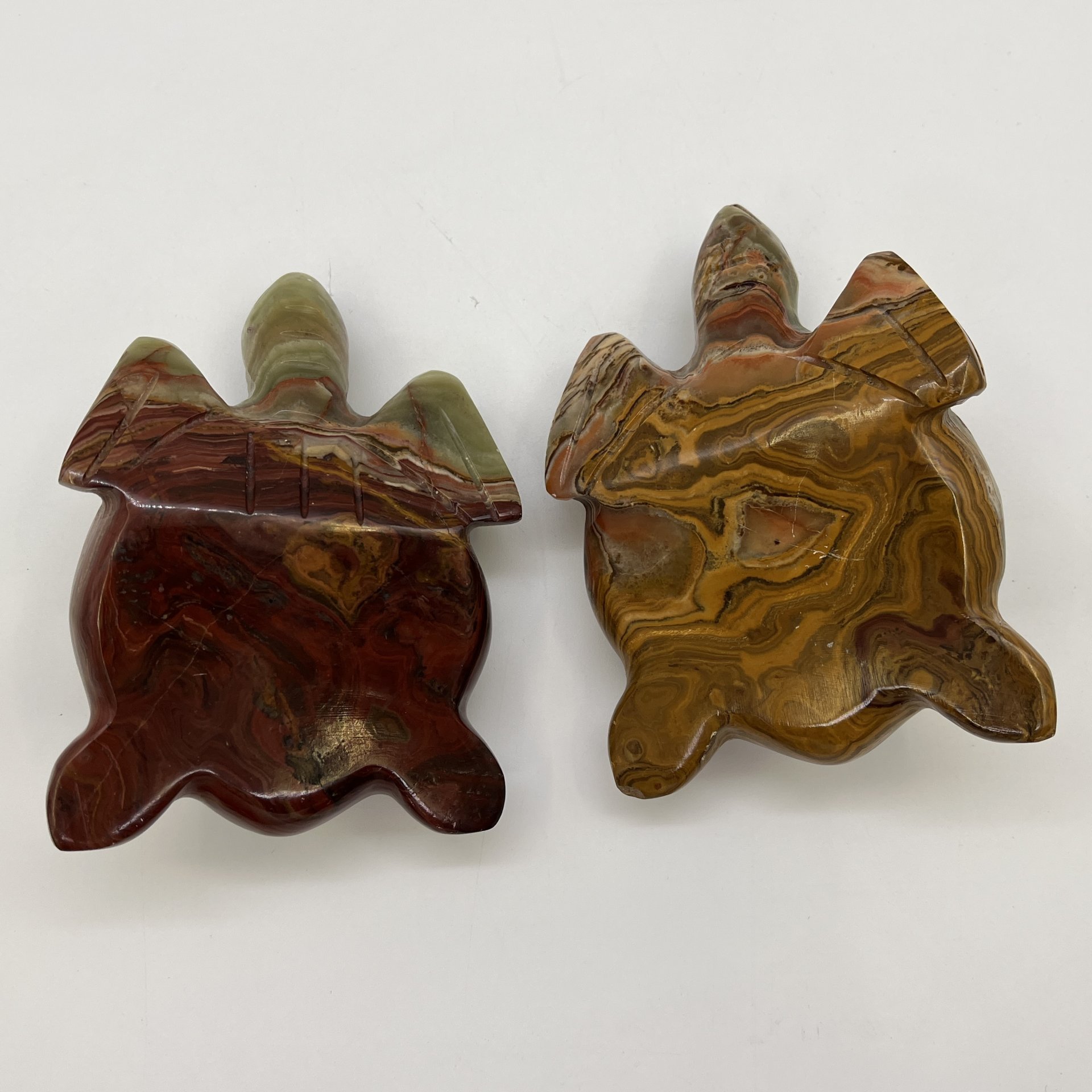 Набор из 2-х статуэток "Черепахи", оникс, резьба, Азия, 1990-2010 гг.