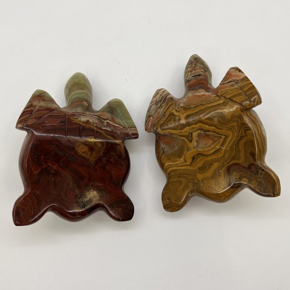 Набор из 2-х статуэток "Черепахи", оникс, резьба