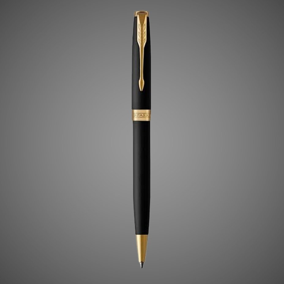 Подарочный набор: Ежедневник и Шариковая ручка Parker Sonnet Black GT, Лаки и смолы: лак, латунь, нержавеющая сталь, палладиевое покрытие, сталь