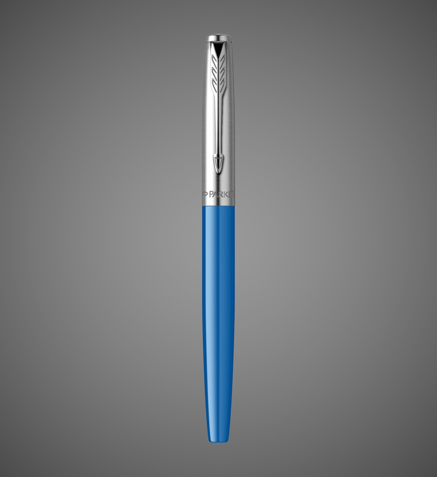 Перьевая ручка Parker Jotter Originals Blue Chrom CT , перо: F, цвет чернил: blue, в подарочной упаковке., Металлы: нержавеющая сталь, пластик