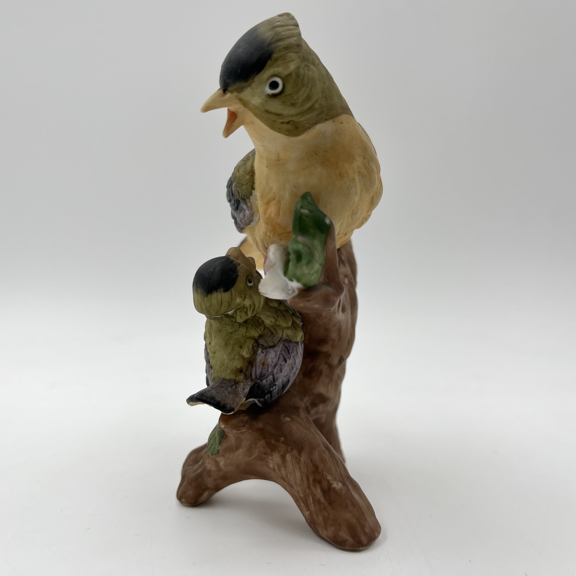 Статуэтка "Птица с птенцом на ветке"