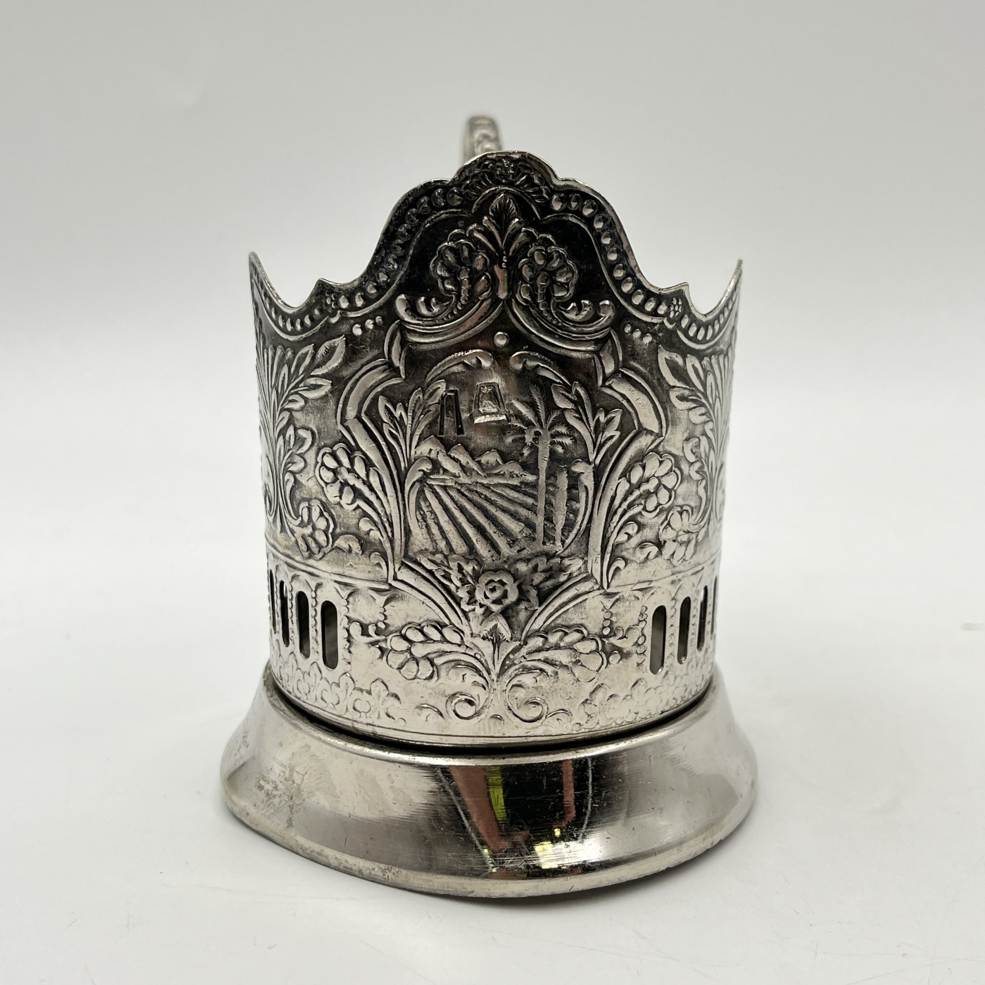 Подстаканник "Новый Крым", мНЦ (медь-никель-цинк), Кольчугинский завод цветных металлов, СССР, 1970-1990 гг.