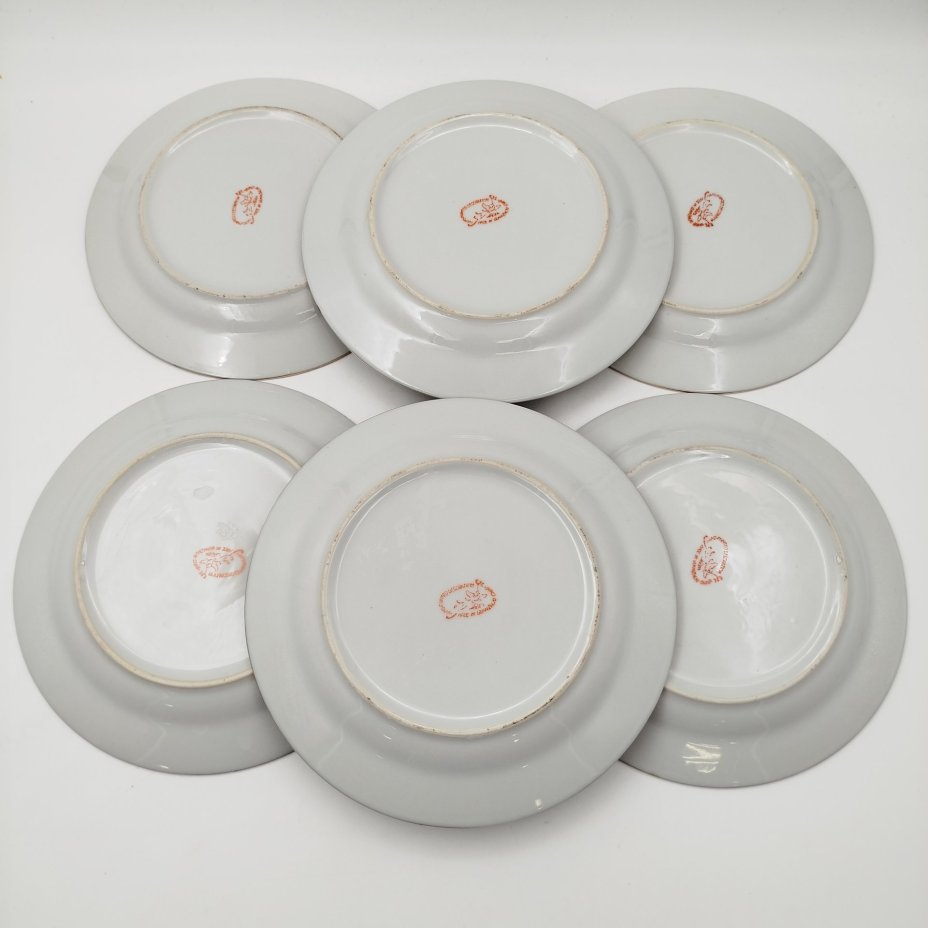 Набор тарелок на 6 персон "Галантная сцена в китайском саду", компания Guangzhou Phonex