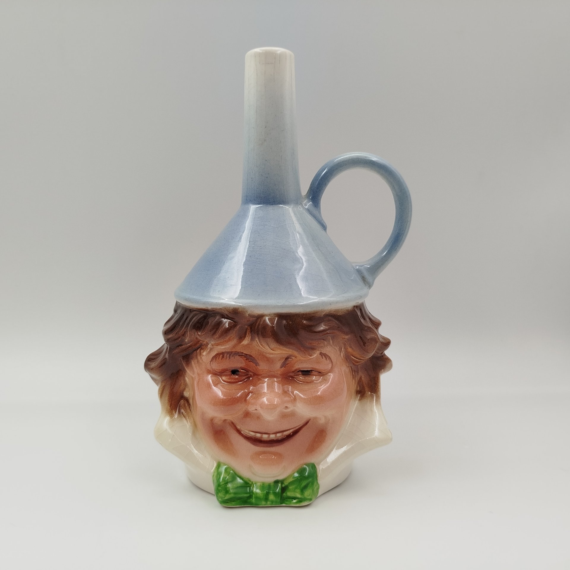 Штоф "Домашний доктор" в виде мужской головы, Schafer & Vater, фаянс, роспись, Германия, 1890-1962 гг.