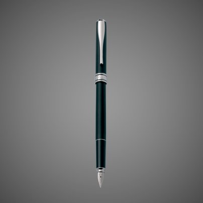 Перьевая ручка Aurora Magellano Black CT перо F, в подарочной коробке, Лаки и смолы: смола