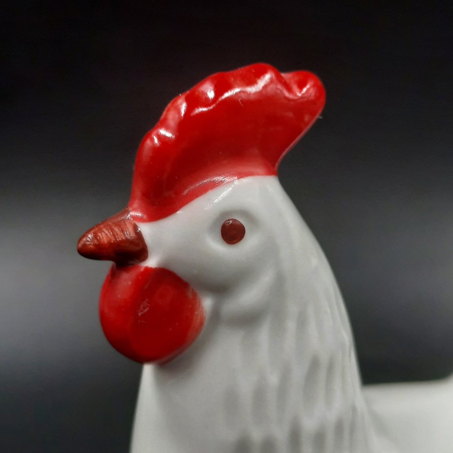 Статуэтка "Петушок", фарфор, роспись, люстр, Фарфоровый завод «Пролетарий» (Бронница, Мста), СССР, 1976-1991 гг.