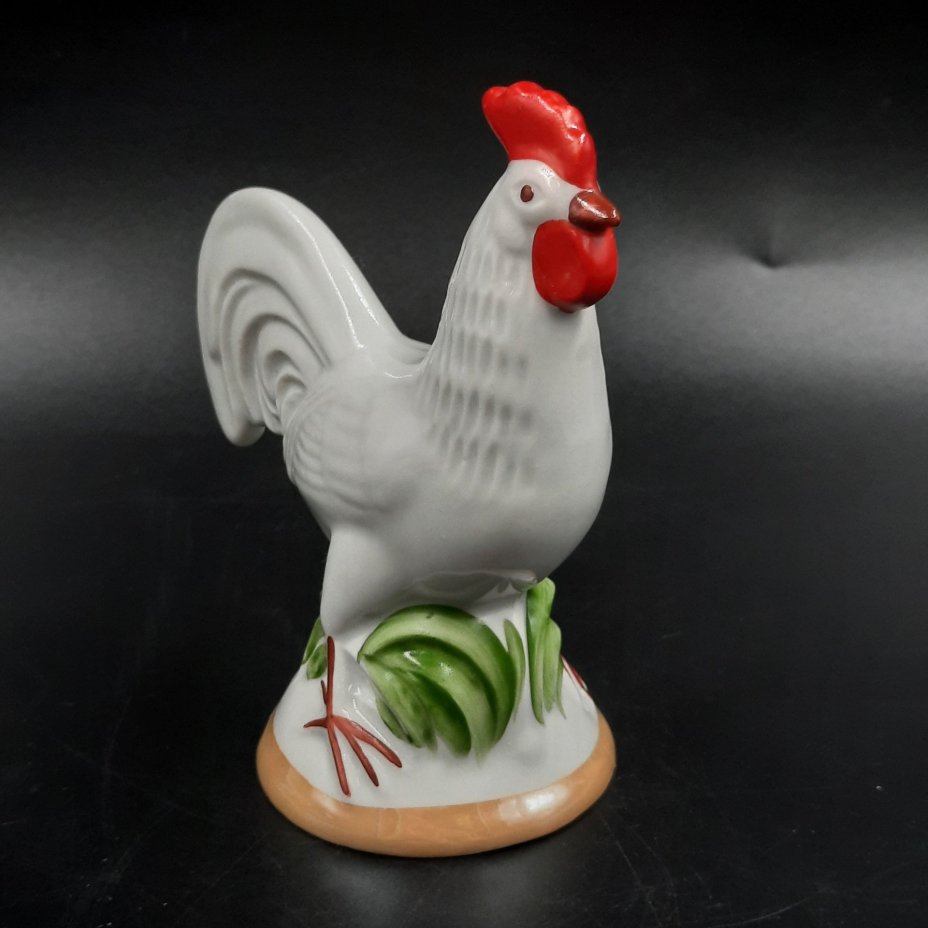 Статуэтка "Петушок", фарфор, роспись, люстр, Фарфоровый завод «Пролетарий» (Бронница, Мста), СССР, 1976-1991 гг.