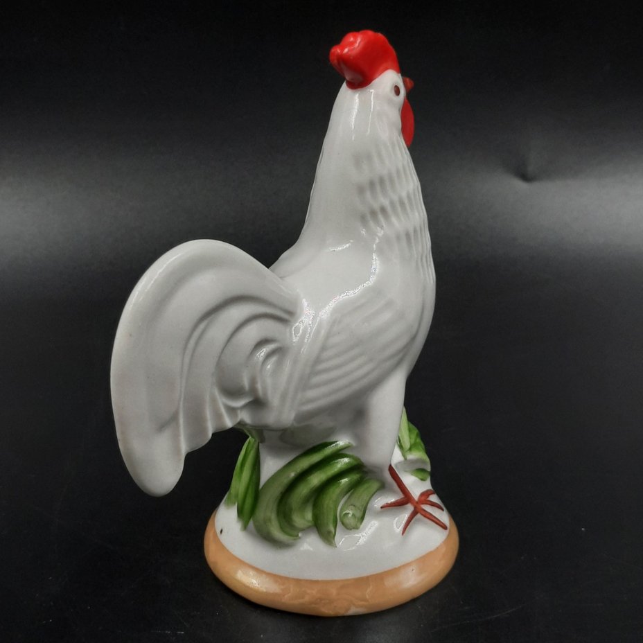 Статуэтка "Петушок", фарфор, роспись, люстр, Фарфоровый завод «Пролетарий» (Бронница, Мста), СССР, 1976-1991 гг.