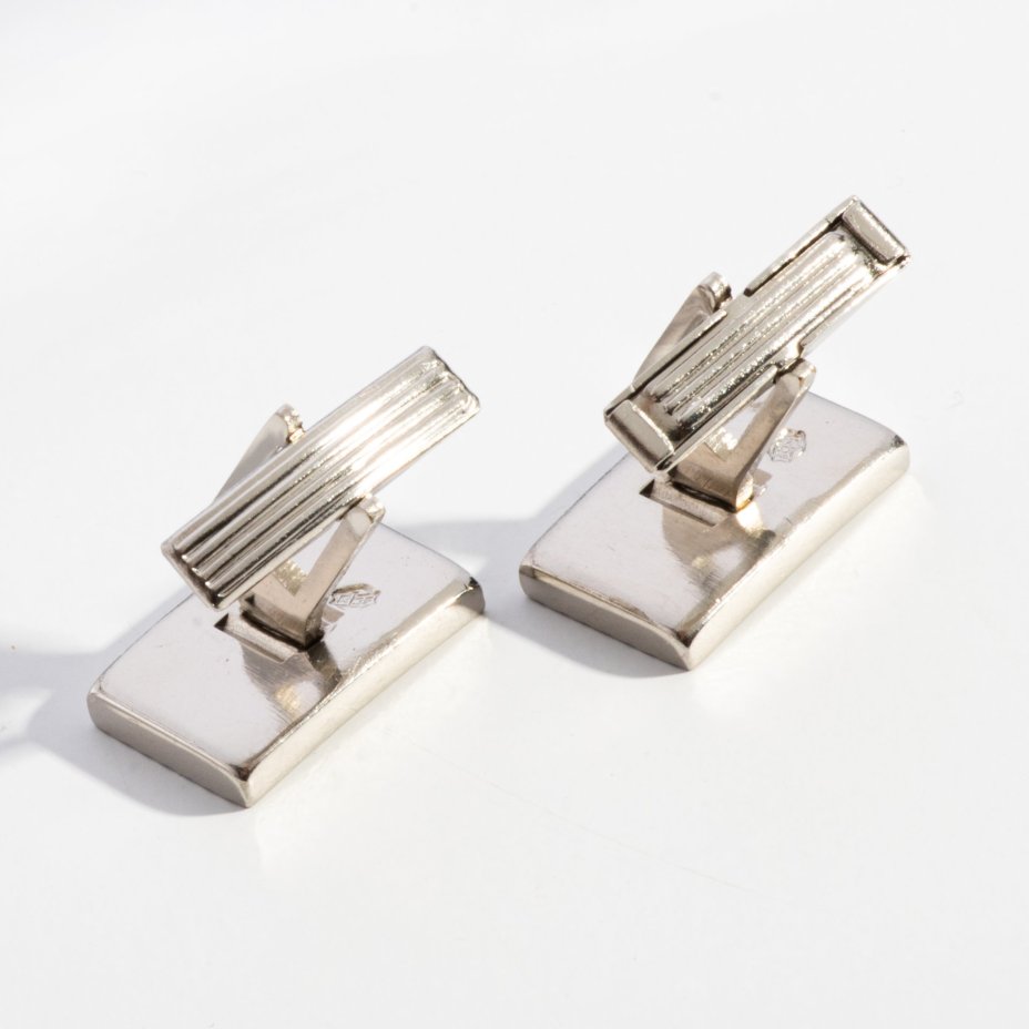 Запонки мужские прямоугольной формы