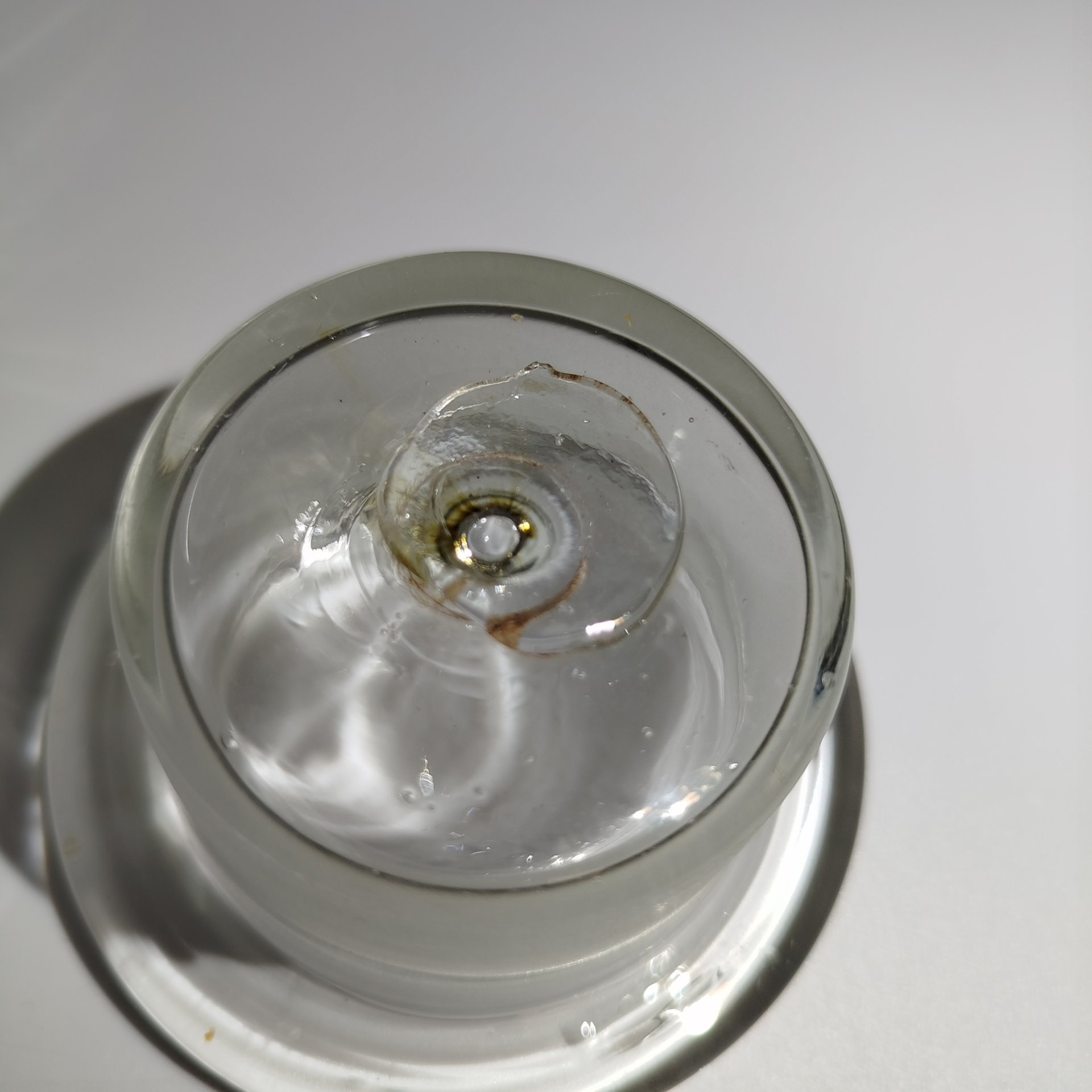 Банка с крышкой (для сыпучих продуктов), стекло, Россия, 1900-1940 гг.