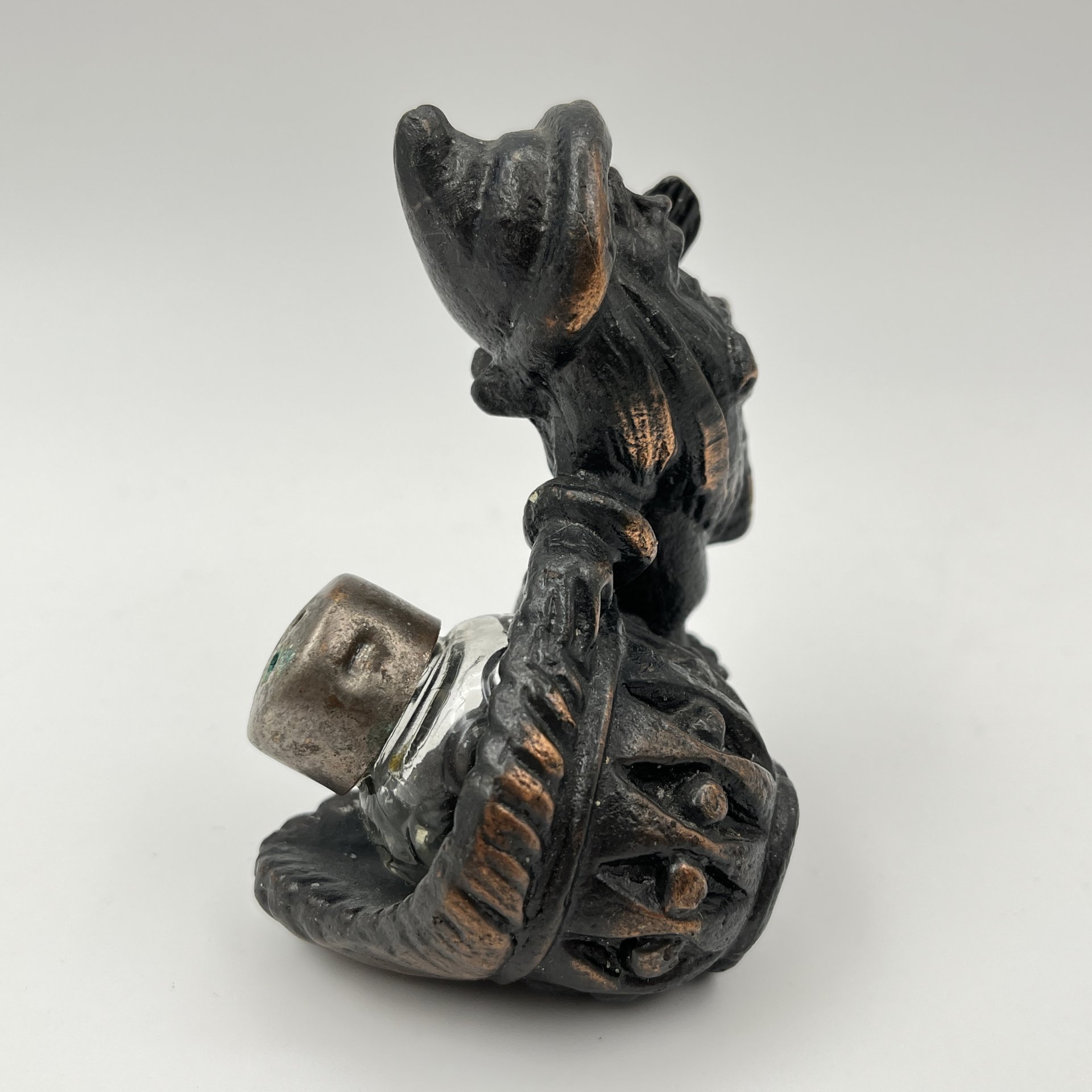 Солонка "Гном", металл, стекло, СССР, 1970-1990 гг.