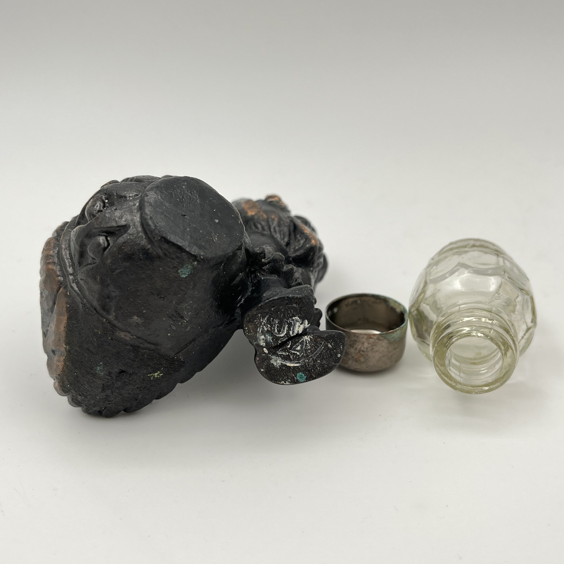 Солонка "Гном", металл, стекло, СССР, 1970-1990 гг.